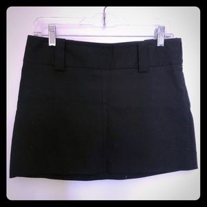 Black mini skirt